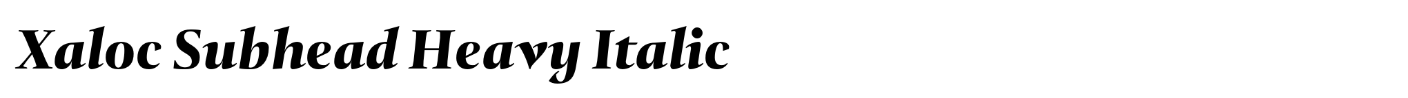 Xaloc Subhead Heavy Italic image